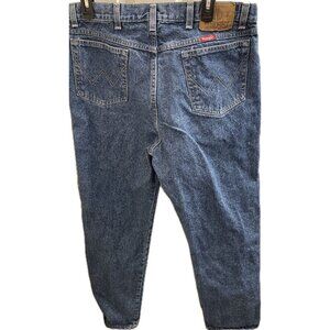 Vintage Wrangler Premium Denim Blue Jeans Men's 36x32 (33x31) 96501DK Usa Made